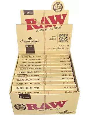 RAW – Connoisseur King Size Slim – Rolling Papers + Tips Complete Box