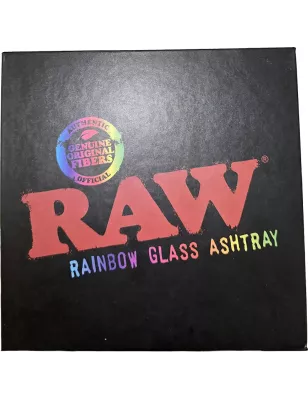 RAW – Prism Glass Ashtray Rainbow