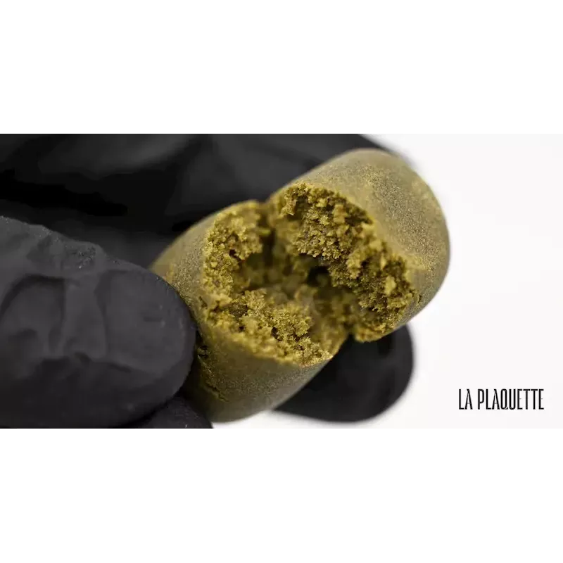 La Plaquette – Golden Static Hash 37% CBD Swiss Static Sift