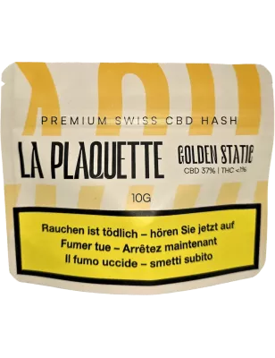 Golden Static Hash 37 % CBD Schweiz | La Plaquette