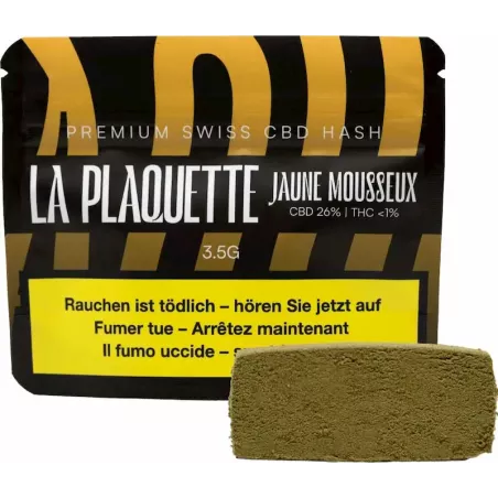 La Plaquette – Jaune Mousseux 26 % CBD 3,5g
