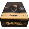 G-Rollz – Pets Rock Rap Unbleached King Size Slim Papers + Tips box complète de 25 booklets