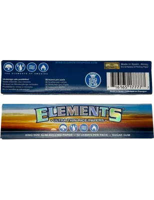 Elements – Feuilles à rouler King Size Slim (32 feuilles)
