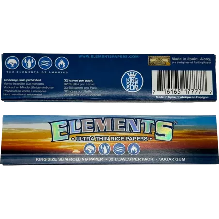 Elements – King Size Slim Papers (32 Papers)