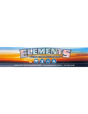 Elements – Feuilles à rouler King Size Slim (32 feuilles)