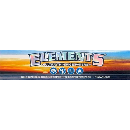 Elements – King Size Slim Papers (32 Papers)