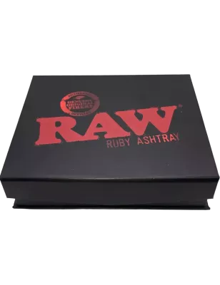 RAW – Ruby Red Glass Ashtray