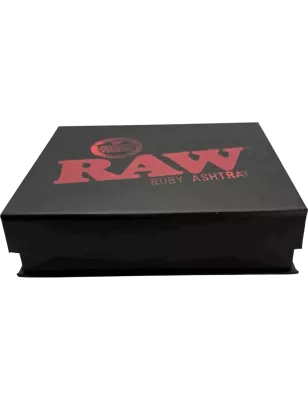 RAW – Ruby Red Glass Ashtray
