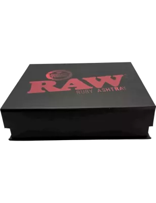 RAW – Ruby Red Glass Ashtray