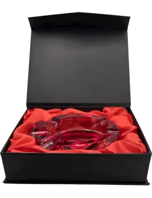 RAW – Ruby Red Glass Ashtray