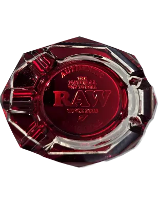 RAW – Ruby Red Glass Ashtray