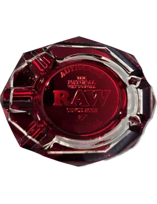 RAW – Ruby Red Glass Ashtray