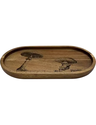 Gaiabis – Plateau en bois gravé Champignons