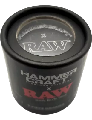 HAMMERCRAFT X RAW – Aluminium Grinder S Black 4parts 50mm