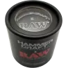 HAMMERCRAFT X RAW – Grinder in alluminio S Black 4parti 50mm
