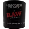 HAMMERCRAFT X RAW – Aluminium Grinder S Black 4parts 50mm