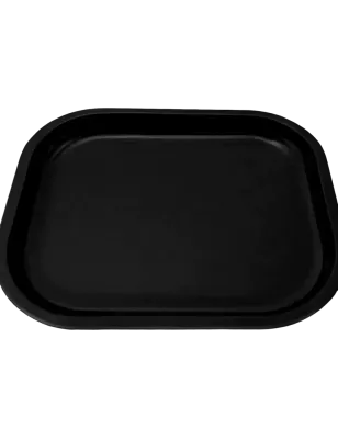 Vassoio per rollare in metallo nero 18 × 14 cm