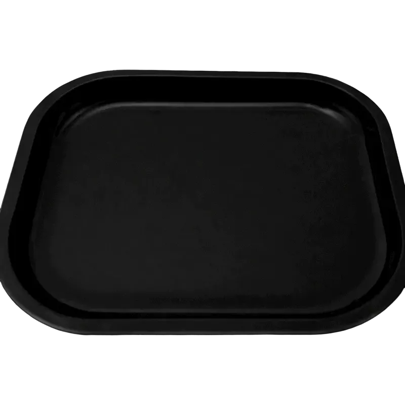 Plateau à rouler métal noir 18 × 14 cm