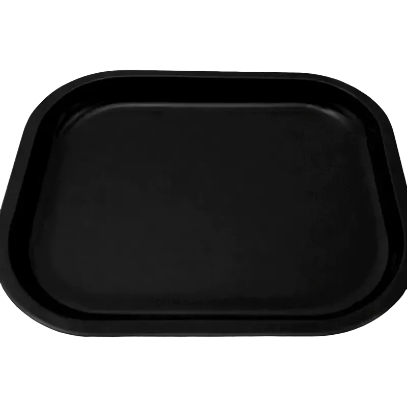 Plateau à rouler métal noir 18 × 14 cm