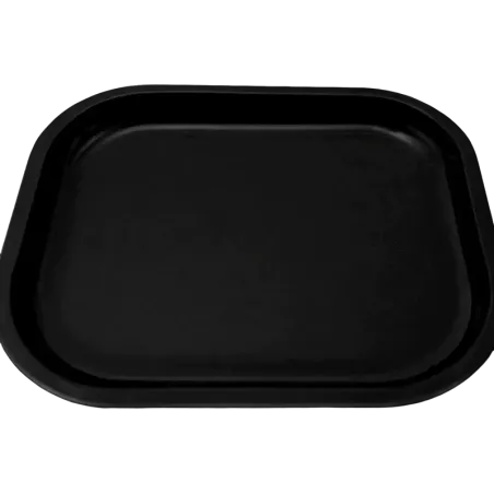 Plateau à rouler métal noir 18 × 14 cm