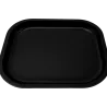 Rolltablett Metall schwarz 18 × 14 cm