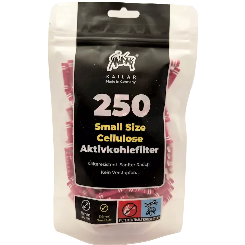 Kailar – Filtres charbon actif Slim 5.9 mm 250 Pink