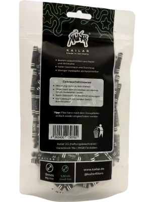 Kailar – Small Size Star Aktivkohlefilter Schwarzes Papier 250