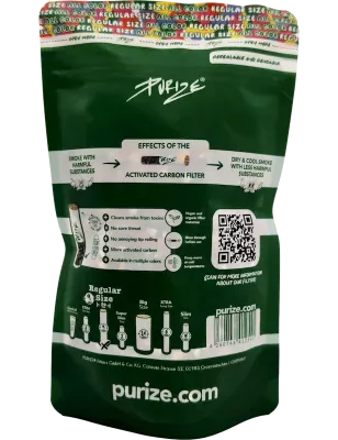 PURIZE – Aktivkohlefilter Regular Size 9 mm 100 All Colors