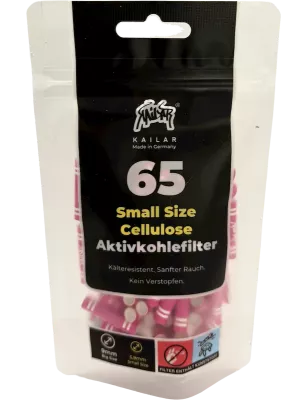 Kailar – Cellulose Aktivkohlefilter Slim 5.9 mm 65 Pink