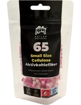 Kailar – Cellulose Aktivkohlefilter Slim 5.9 mm 65 Pink
