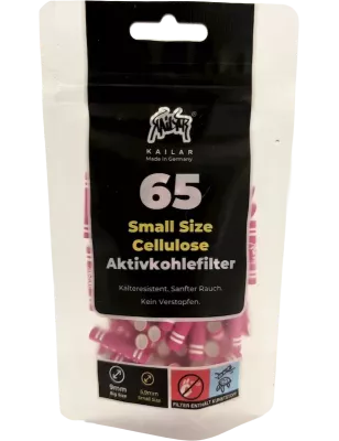 Kailar – Filtri in cellulosa e carbone attivo Slim 5.9 mm 65 rosa