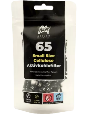 Kailar – Cellulose-Aktivkohlefilter Slim 5.9 mm 65 Schwarz
