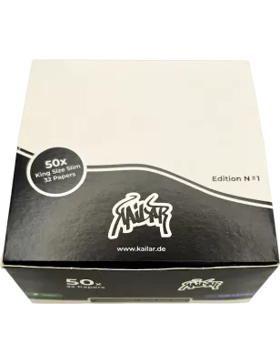 Kailar – Box King Size Slim ungebleichte Blättchen 50 Booklets