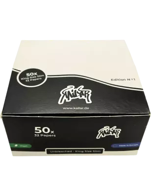 Kailar – Box King Size Slim ungebleichte Blättchen 50 Booklets
