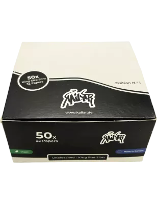 Kailar – Box King Size Slim ungebleichte Blättchen 50 Booklets