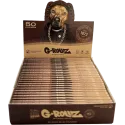 G-Rollz – Pets Rock Rap Unbleached King Size Slim Box complète de 25 booklets – aperçu du produit