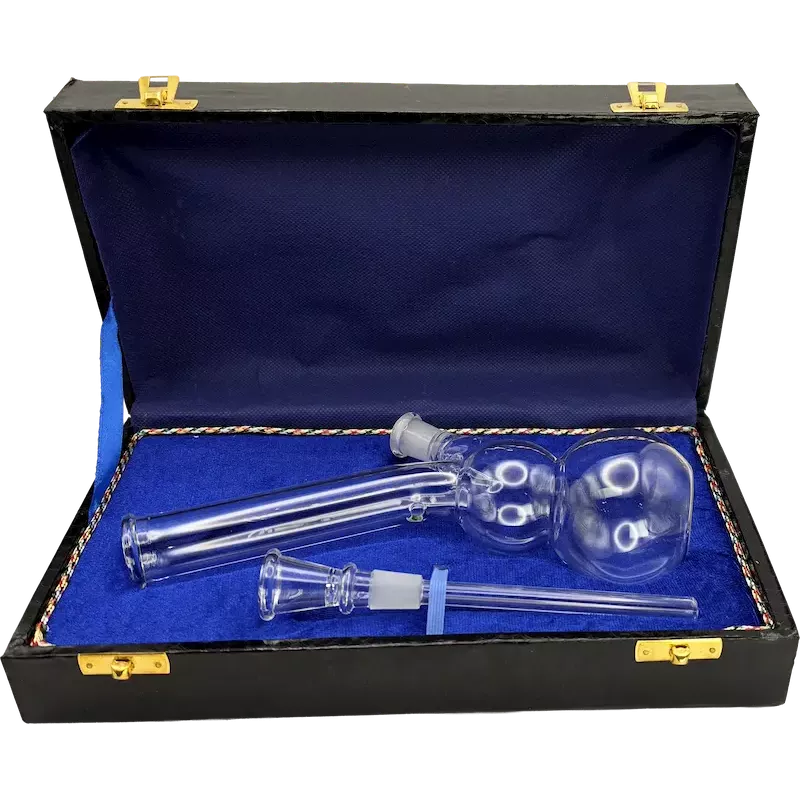Glas Wasserpfeife 20 cm mit Box