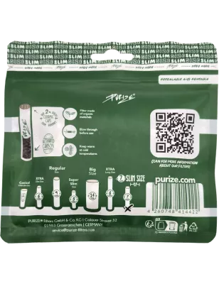 PURIZE – Aktivkohlefilter Slim Size 7 mm 50