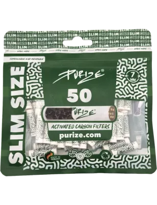 PURIZE – Aktivkohlefilter Slim Size 7 mm 50