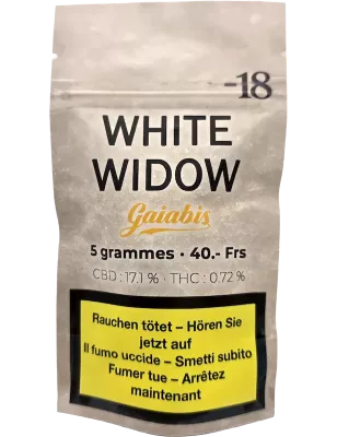 Gaiabis – White Widow Fleurs de CBD Indoor 5g