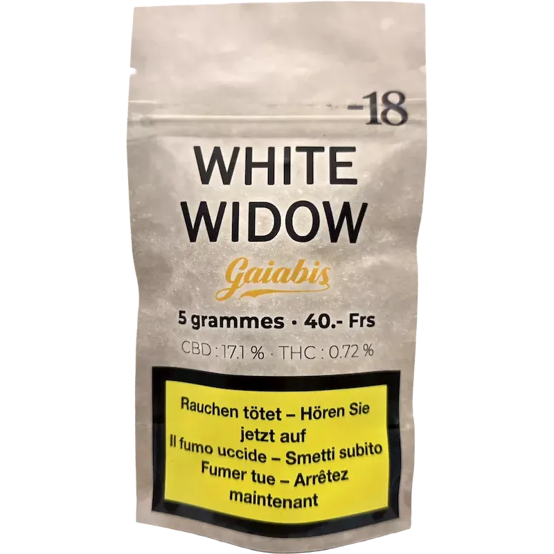 Gaiabis – White Widow Fleurs de CBD Indoor 5g