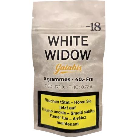 Gaiabis – White Widow Fleurs de CBD Indoor 5g