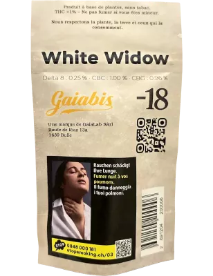 Gaiabis – White Widow Fleurs de CBD Indoor 5g