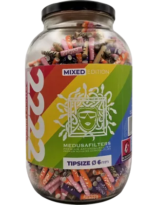 MedusaFilters – Filtres Charbon Actif Mixed Rainbow 6 mm (2222 pièces)