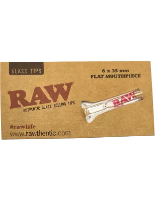 RAW – Glass Tip Flat Filtre en verre 6x35mm