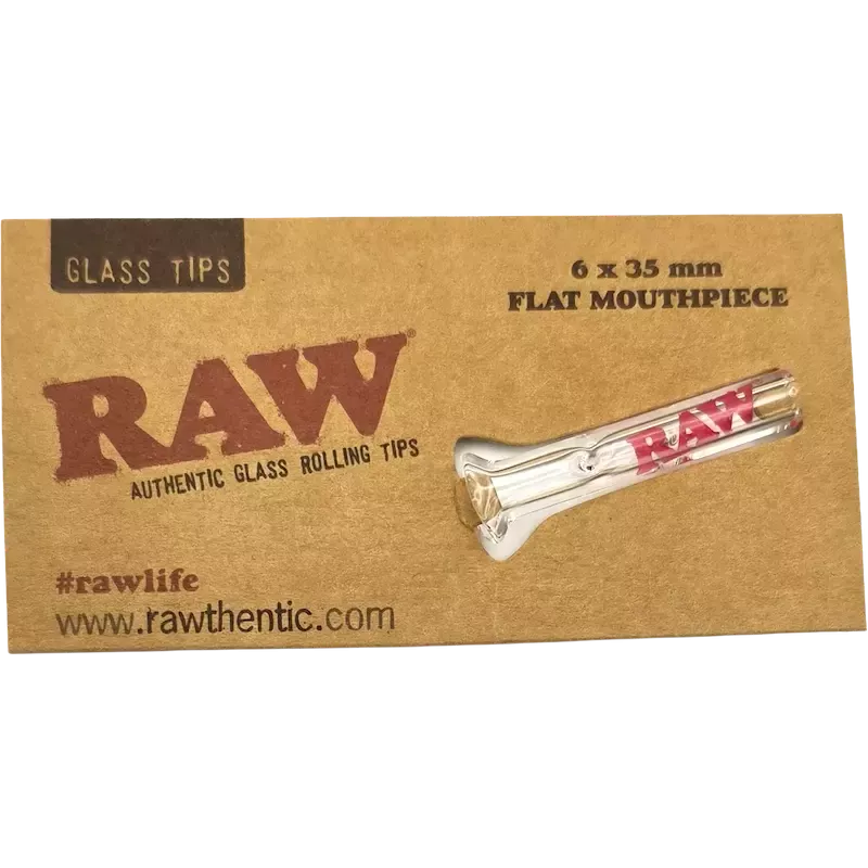 RAW – Glass Tip Flat Filtre en verre 6x35mm