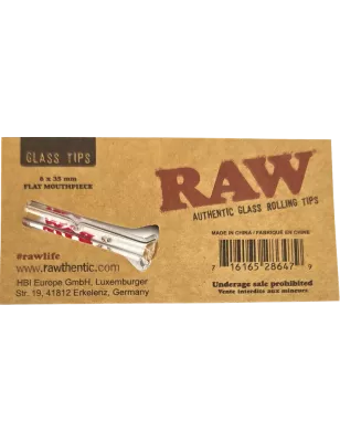 RAW – Glass Tip Flat Glasfilter 6x35mm