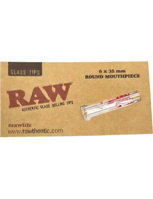 RAW – Glass Tip Round Filtre en verre 6x35mm