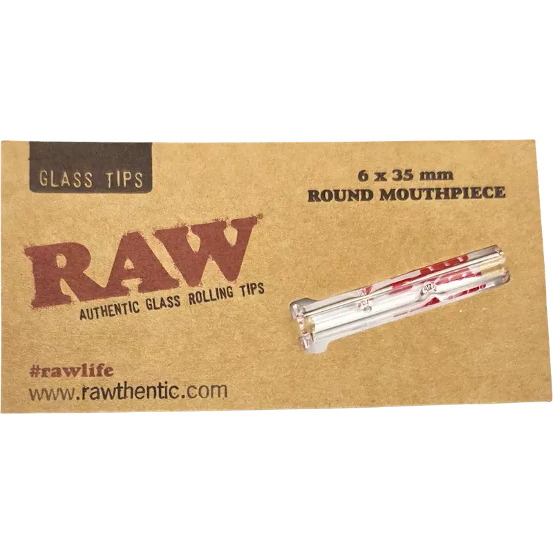 RAW – Glass Tip Round Filtre en verre 6x35mm