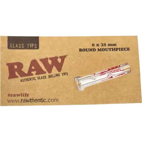 RAW – Glass Tip Round Filtre en verre 6x35mm